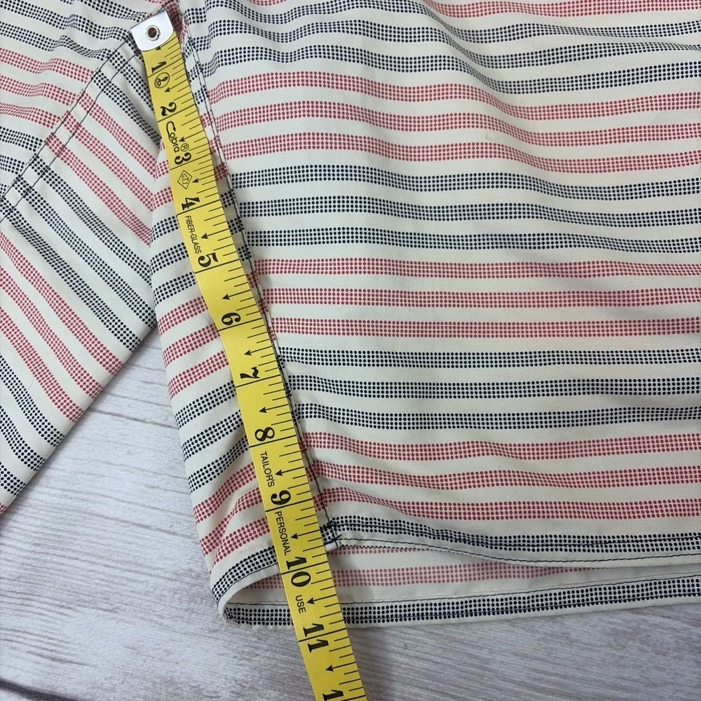 Patagonia Wavefarer Boardshorts Men's Red White Blue Stripe Stretch Drawstring